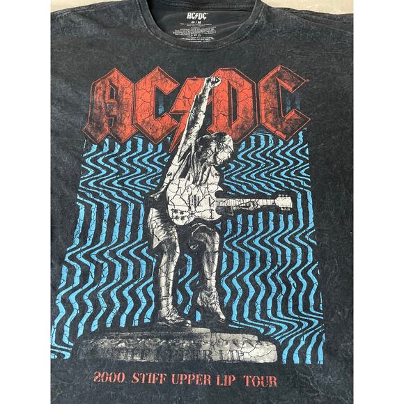 AC/DC 2000 Stiff Upper Lip Tour T-Shirt Black M - Picture 5 of 7